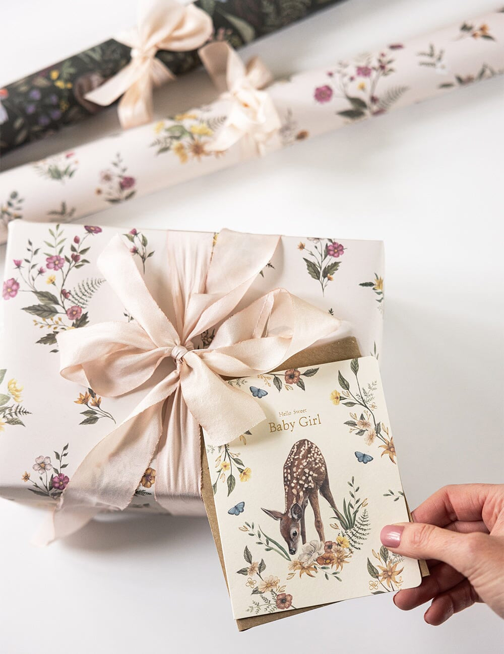 Hello Sweet Baby Girl Greeting Card - Pure Apotheca