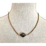 Hematite Necklace Olive Stone - Pure Apotheca