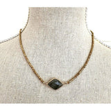 Hematite Necklace Olive Stone - Pure Apotheca