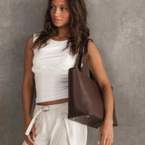 Henley Tote Bag Chocolate - Pure Apotheca