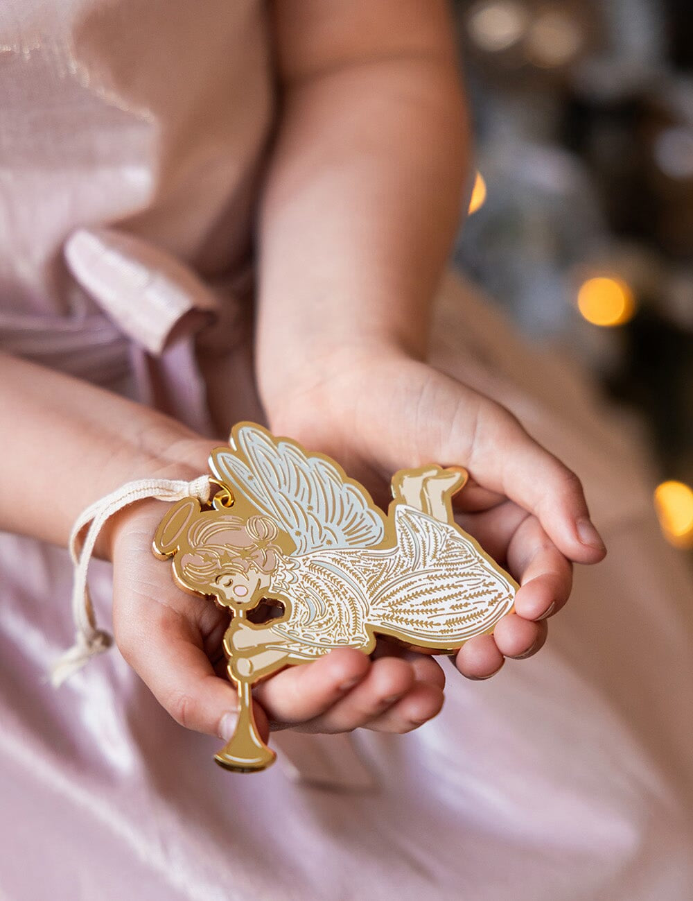 Herald Angel Enamel Ornament - Pure Apotheca