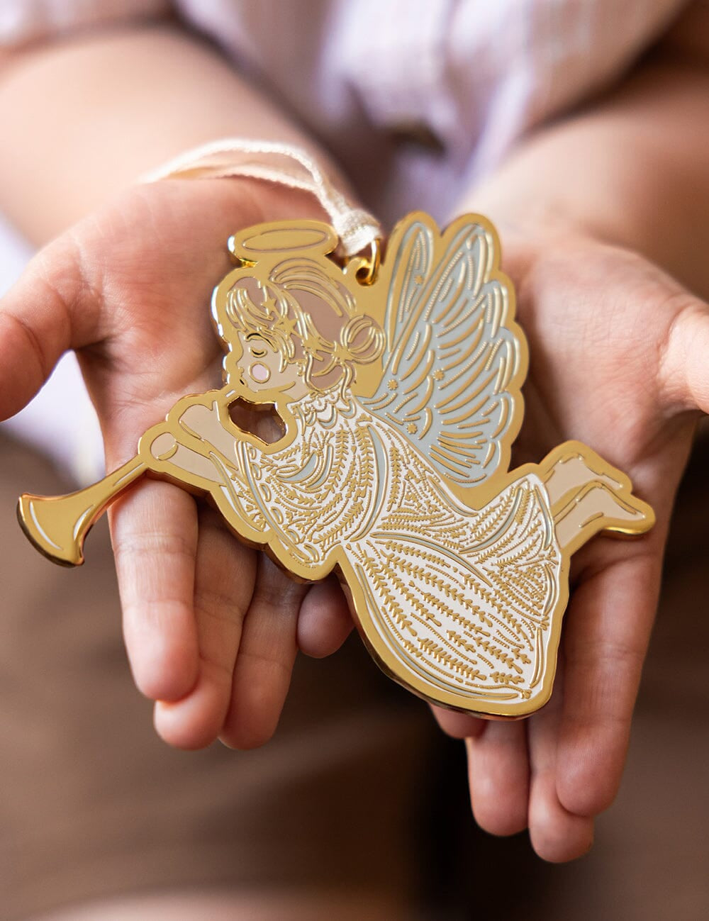 Herald Angel Enamel Ornament - Pure Apotheca