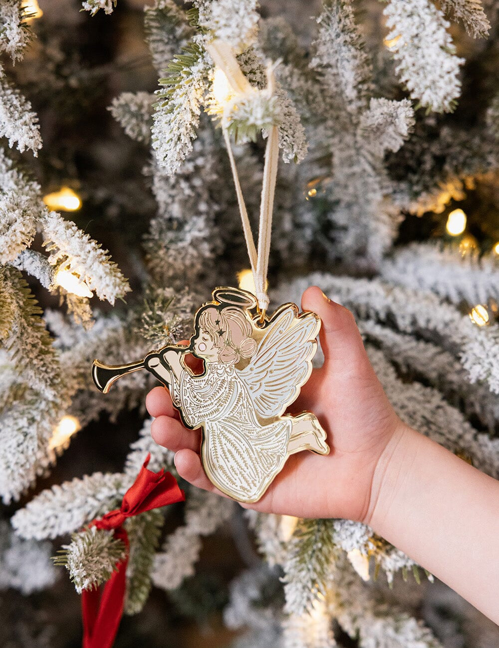 Herald Angel Enamel Ornament - Pure Apotheca