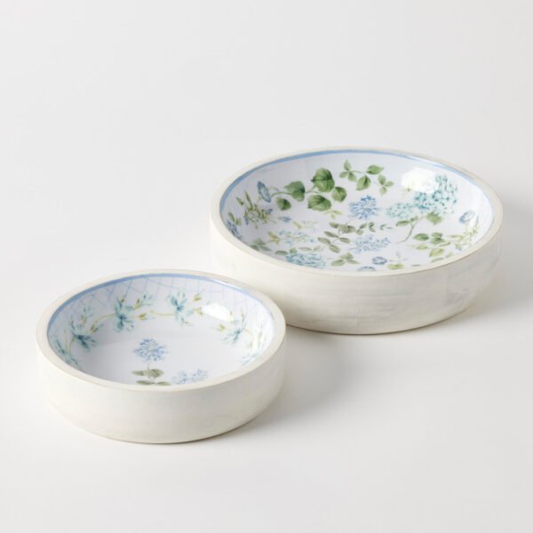 Heritage Bloom Shallow Bowl Set/2 - Pure Apotheca