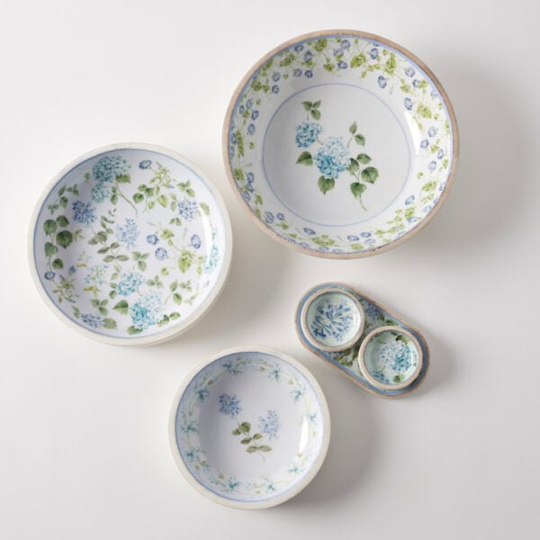 Heritage Bloom Shallow Bowl Set/2 - Pure Apotheca