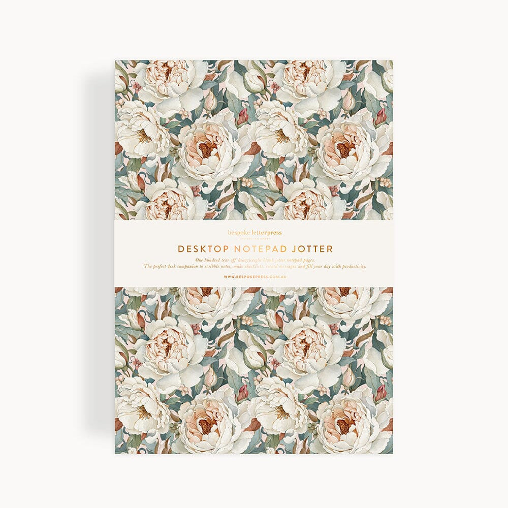 Heritage Roses Notepad Desktop Jotter - Pure Apotheca
