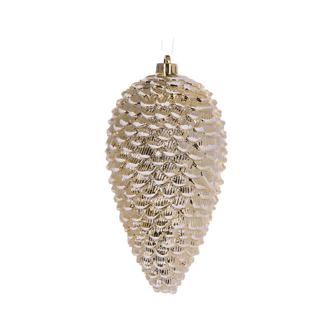 HIGH SHINE GOLD LONG PINECONE HANGING - Pure Apotheca