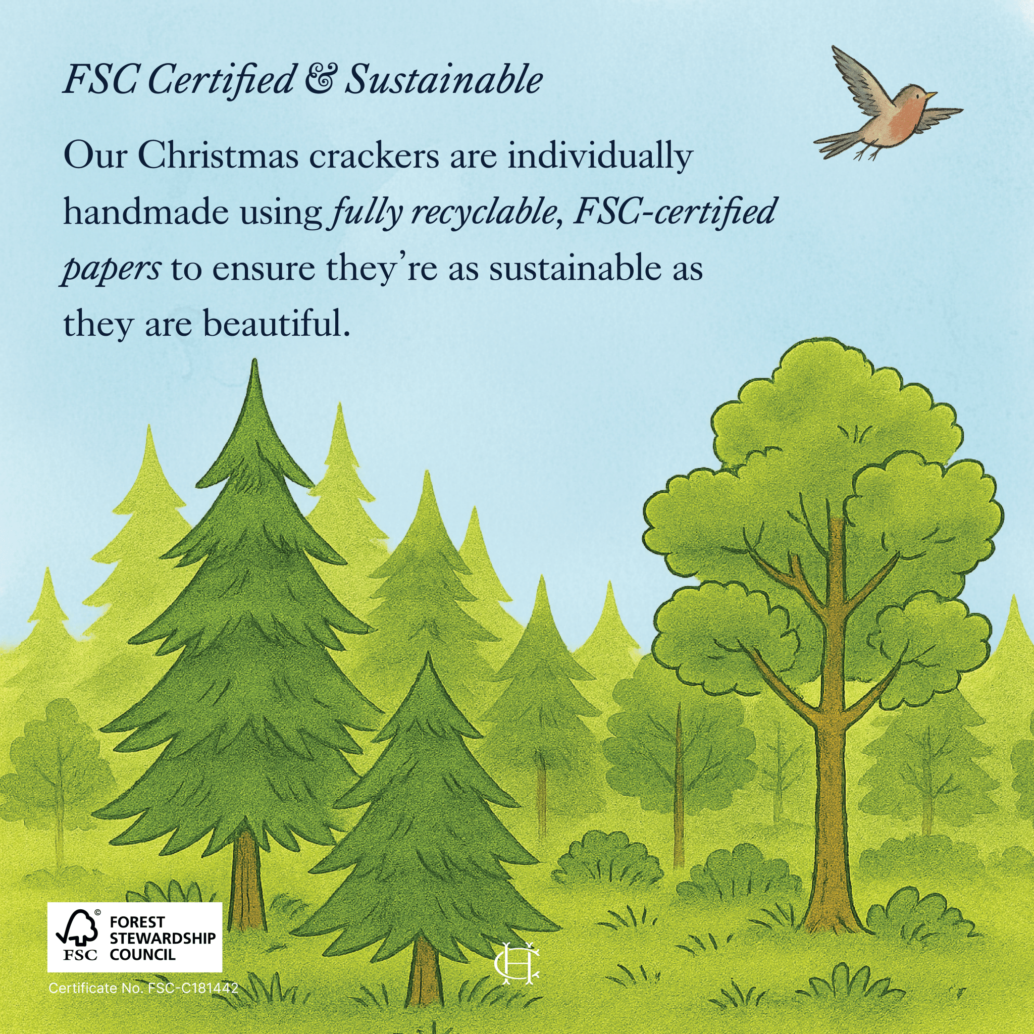 Highland Tartan - Handmade Luxury Christmas Crackers (6pcs) - Pure Apotheca