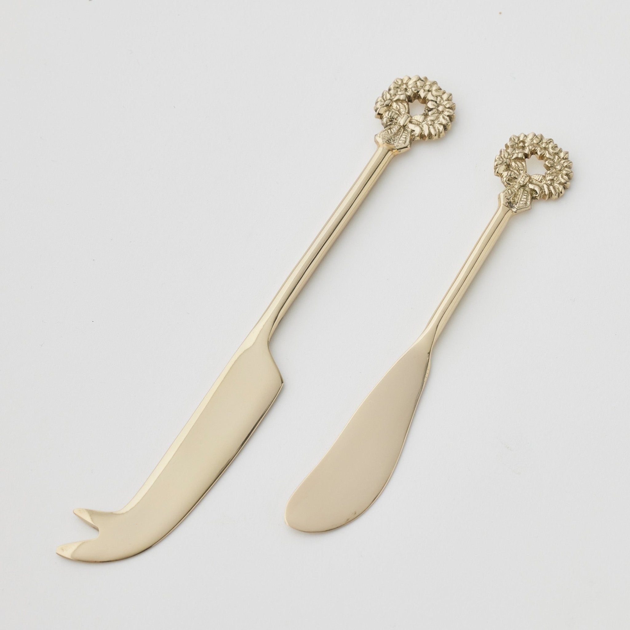 Holiday Garland Cheese Knives Set/2 - Pure Apotheca