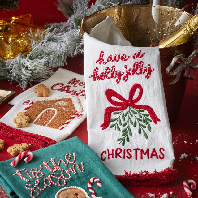Holly Jolly Tea Towel - Pure Apotheca