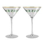 Holly Martini Glass Set/2 - Pure Apotheca