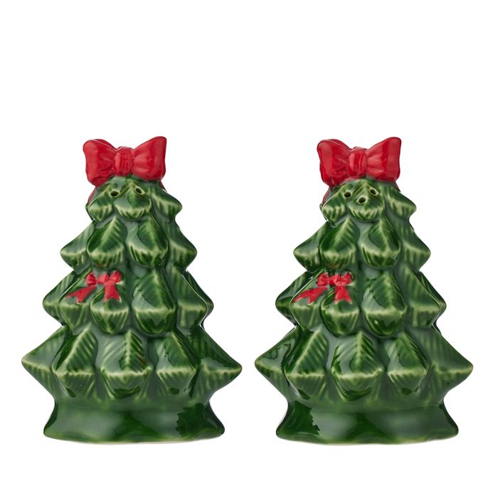 Holly Tree S&P Shaker Ceramic 10cm Grn - Pure Apotheca