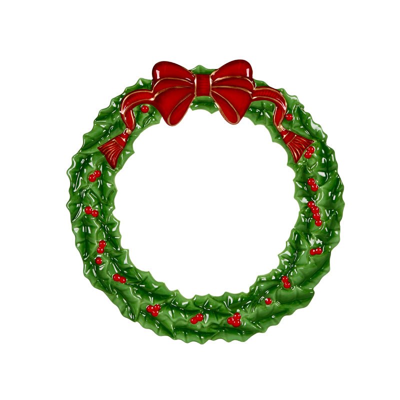 HOLLY WREATH DESSERT PLATE - Pure Apotheca