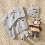 Honey Bee Knit Beanie Grey - Pure Apotheca