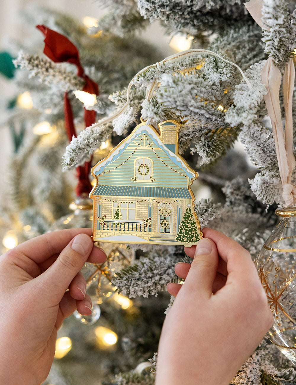 House Enamel Ornament - Pure Apotheca