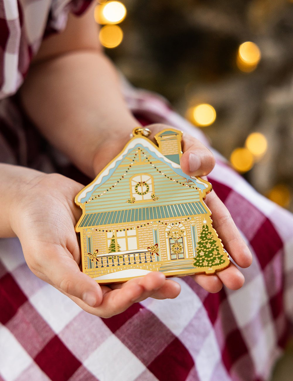 House Enamel Ornament - Pure Apotheca