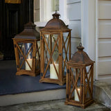 Hunter Criss Cross Lantern Tapered - Pure Apotheca