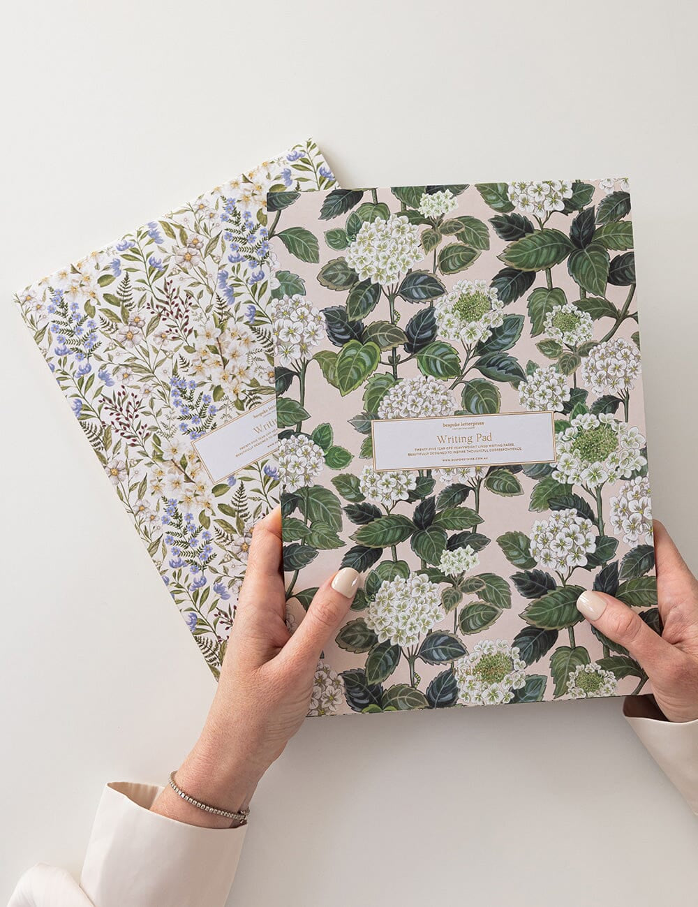 Hydrangea A4 Lined Writing Pad - Pure Apotheca
