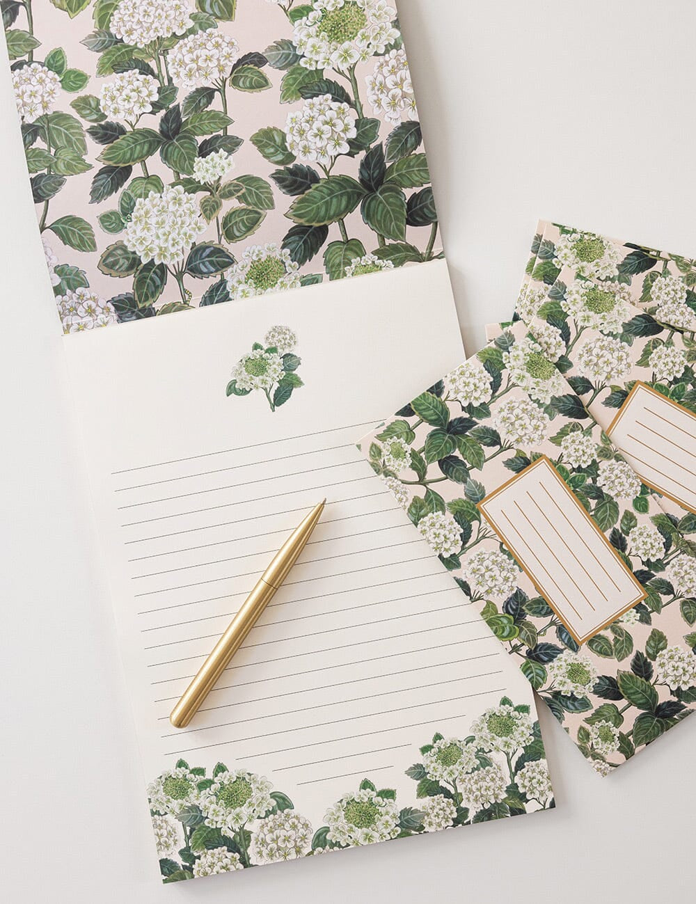 Hydrangea A4 Lined Writing Pad - Pure Apotheca