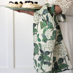 Hydrangea Linen Tea Towel - Pure Apotheca