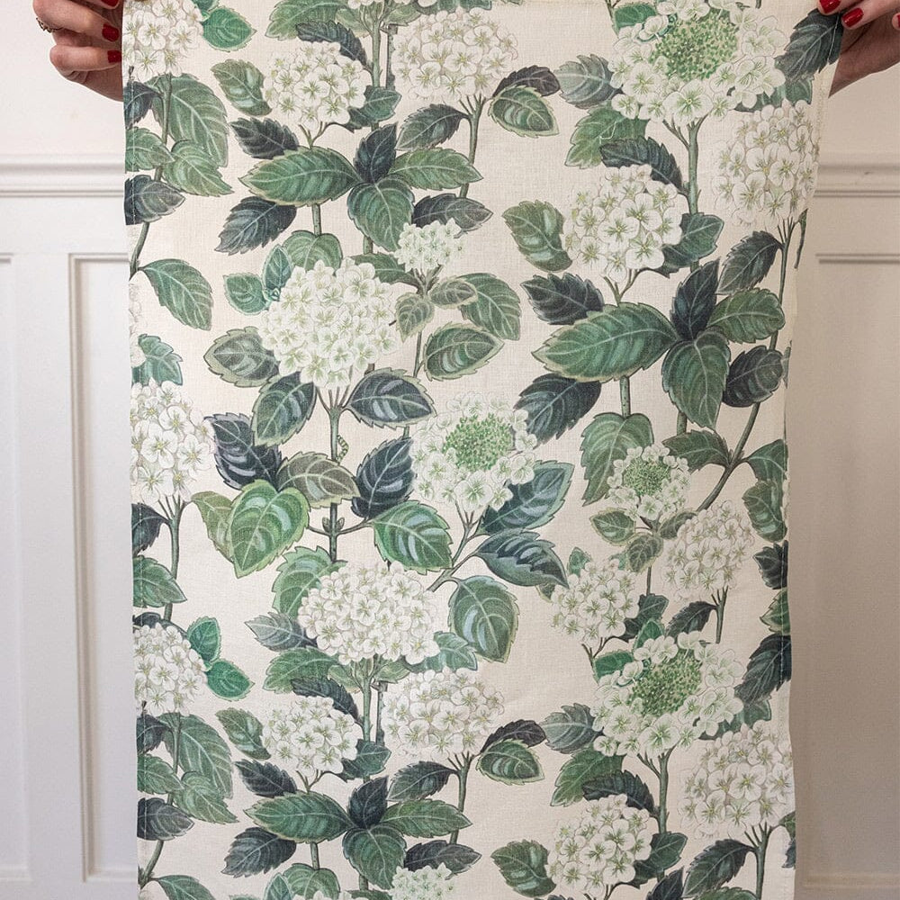 Hydrangea Linen Tea Towel - Pure Apotheca