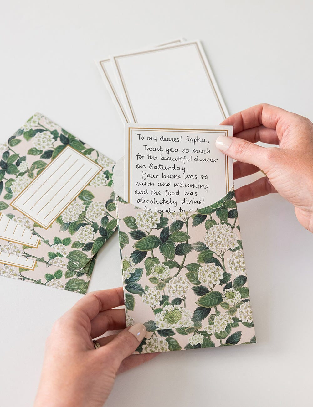 Hydrangea Notecard Set 4pk - Pure Apotheca