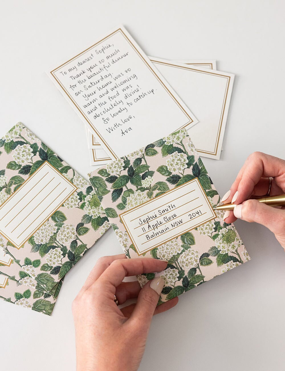 Hydrangea Notecard Set 4pk - Pure Apotheca