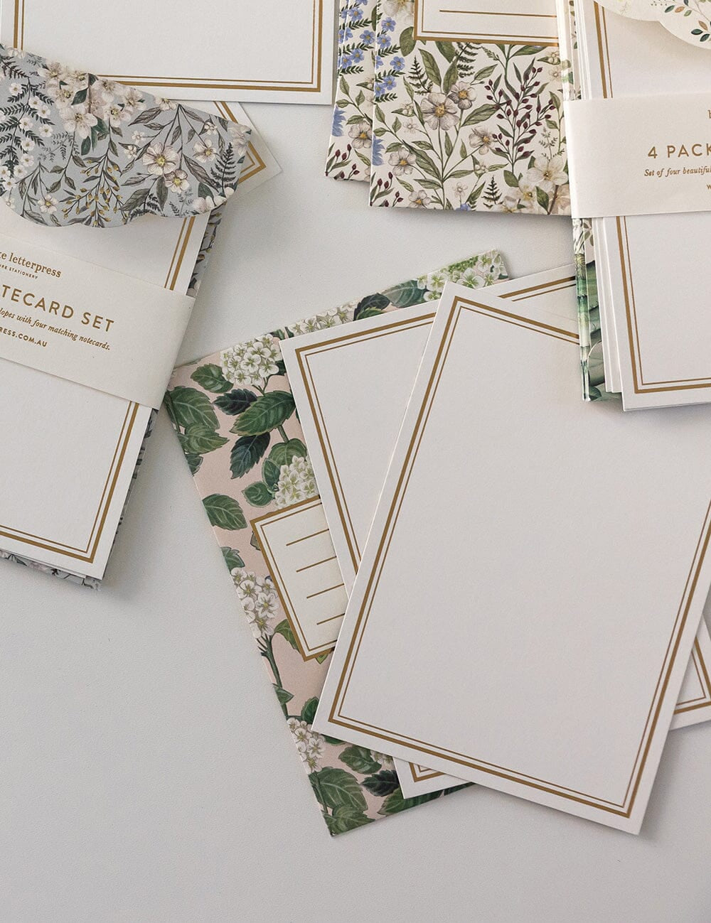 Hydrangea Notecard Set 4pk - Pure Apotheca