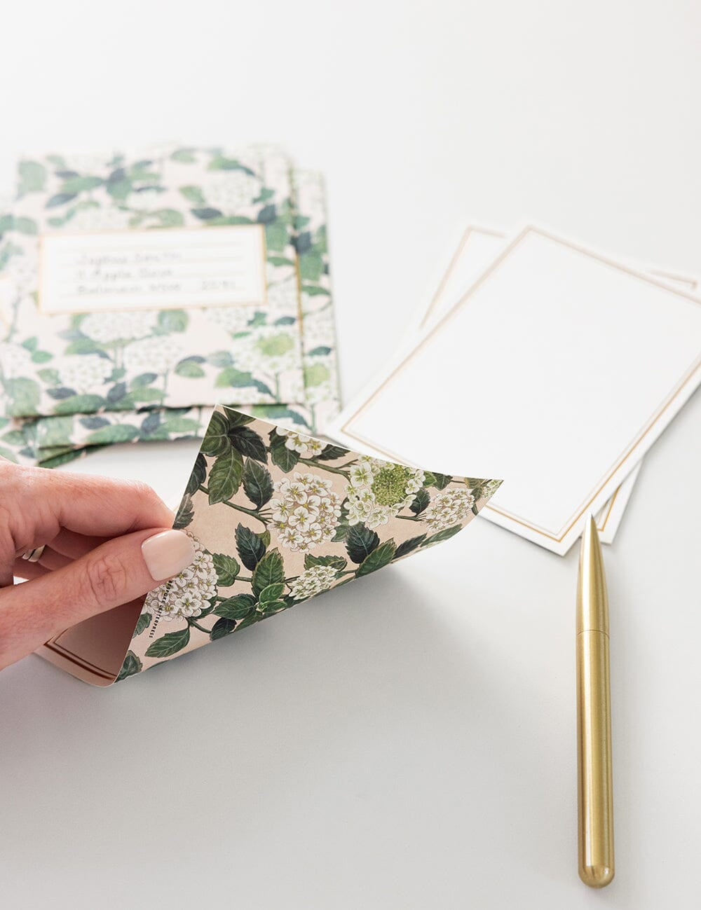 Hydrangea Notecard Set 4pk - Pure Apotheca