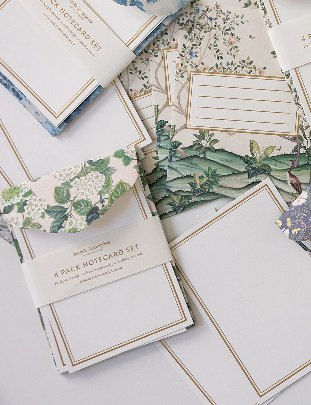 Hydrangea Notecard Set 4pk - Pure Apotheca