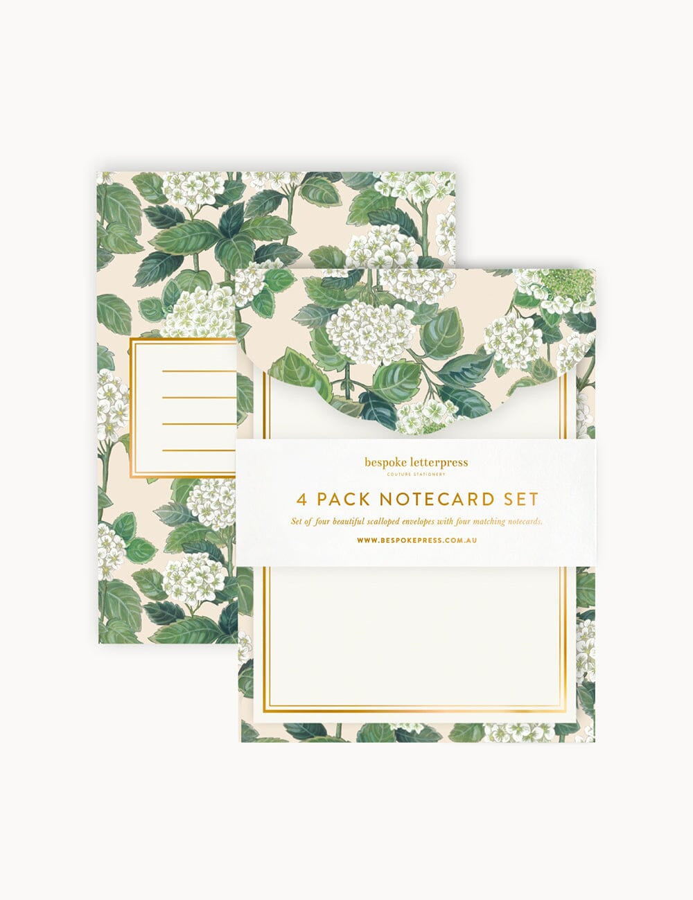 Hydrangea Notecard Set 4pk - Pure Apotheca