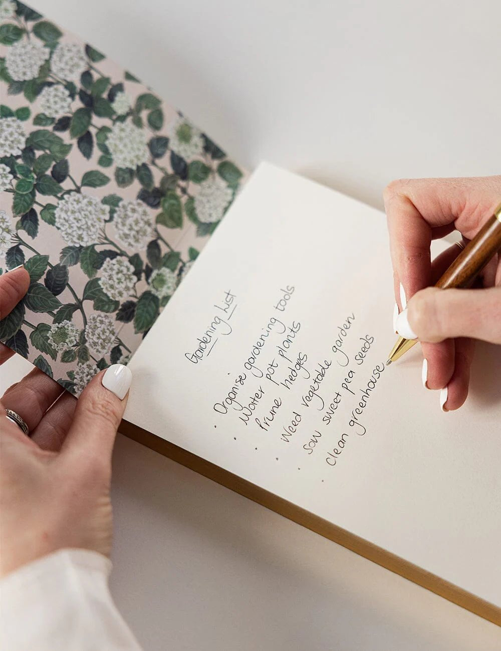 Hydrangea Notepad Jotter - Pure Apotheca