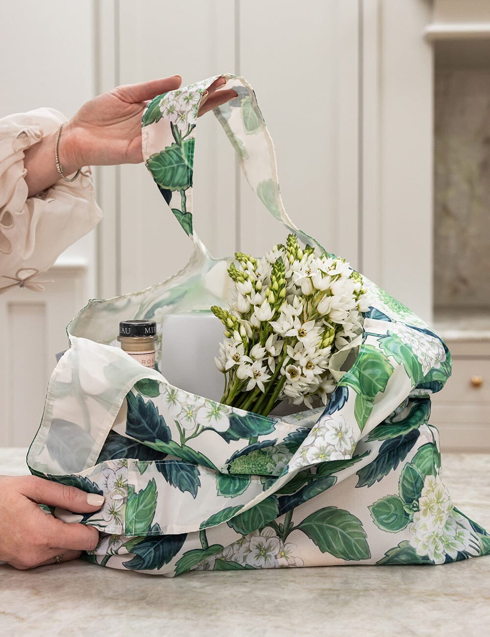 Hydrangea Reusable Shopping Bag - Pure Apotheca