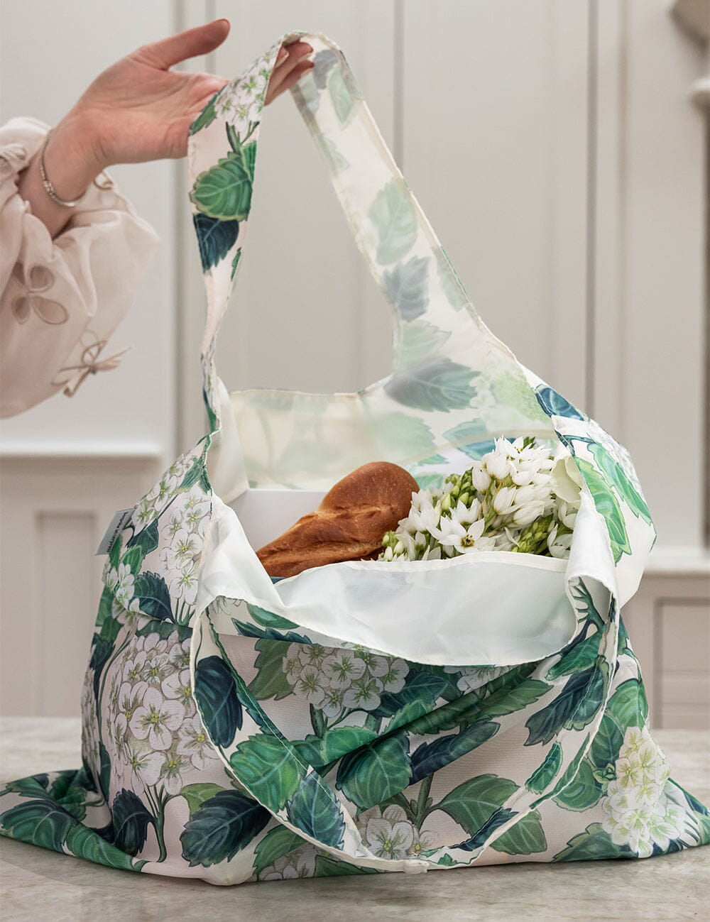 Hydrangea Reusable Shopping Bag - Pure Apotheca