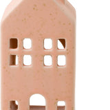 Incense Cone Holiday Pink Ceramic Townhouse with 20 Incense Cones - Persimmon Chestnut - Pure Apotheca