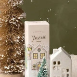 Incense Cone Holiday White Ceramic House Teakwood Tobacco - Pure Apotheca