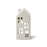 Incense Cone Holiday White Ceramic House Teakwood Tobacco - Pure Apotheca