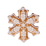INTRICATE LACE GINGERBREAD SNOWFLAKE ORNAMENT - Pure Apotheca