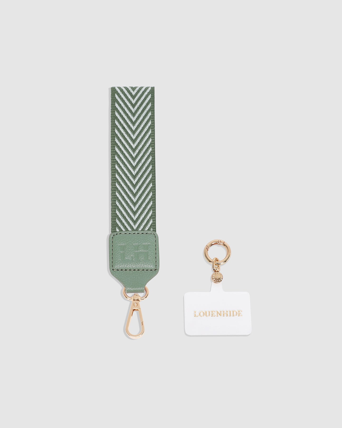 Iris Keyring with Phone Attachment Sage Green - Pure Apotheca
