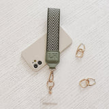 Iris Keyring with Phone Attachment Sage Green - Pure Apotheca