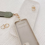 Iris Keyring with Phone Attachment Sage Green - Pure Apotheca