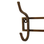 Iron 3 Hook in Antique Brass Finish - Pure Apotheca