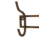 Iron 3 Hook in Antique Brass Finish - Pure Apotheca