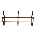 Iron 3 Hook in Antique Brass Finish - Pure Apotheca