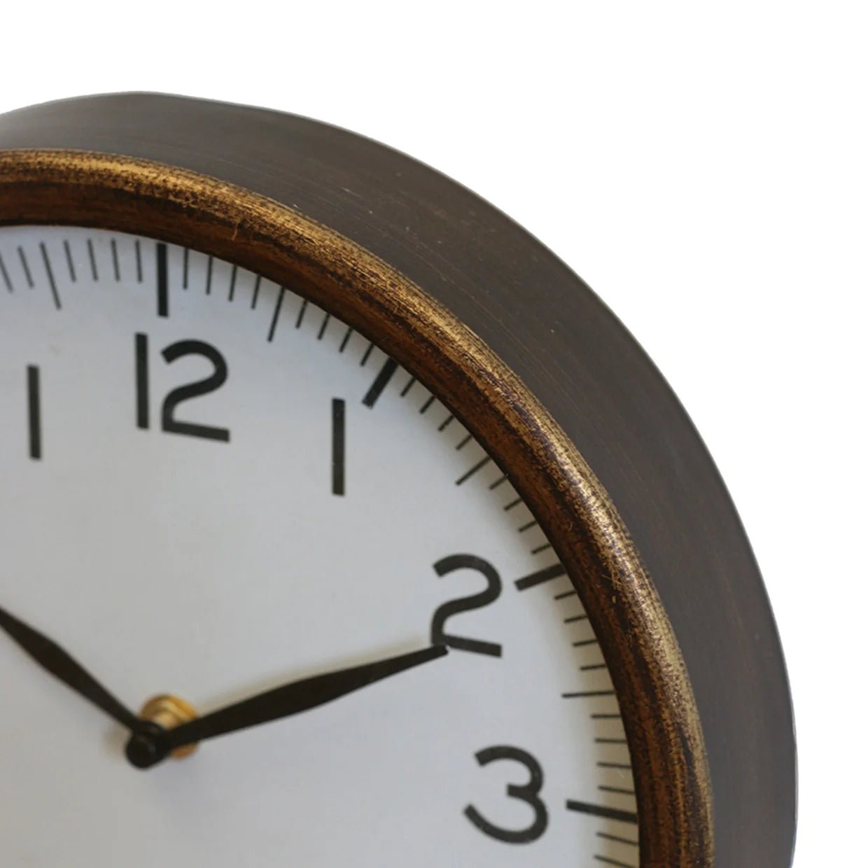 Iron Clock in Antique Brass Finish - Pure Apotheca