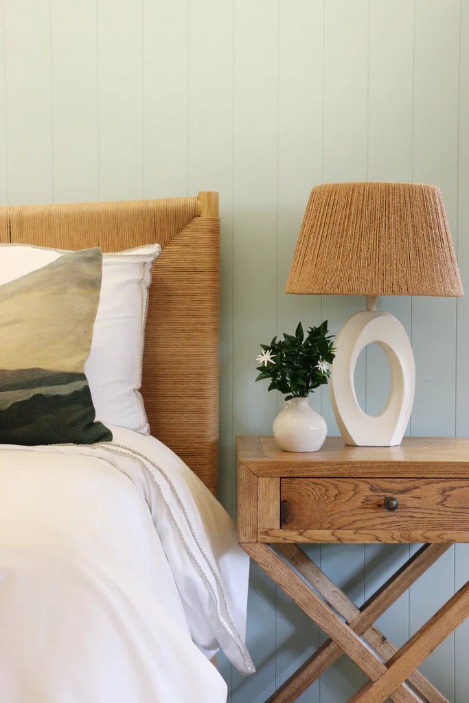 Island at Dusk Linen Lumbar Cushion Cover 40x60cm - Pure Apotheca