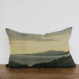 Island at Dusk Linen Lumbar Cushion Cover 40x60cm - Pure Apotheca