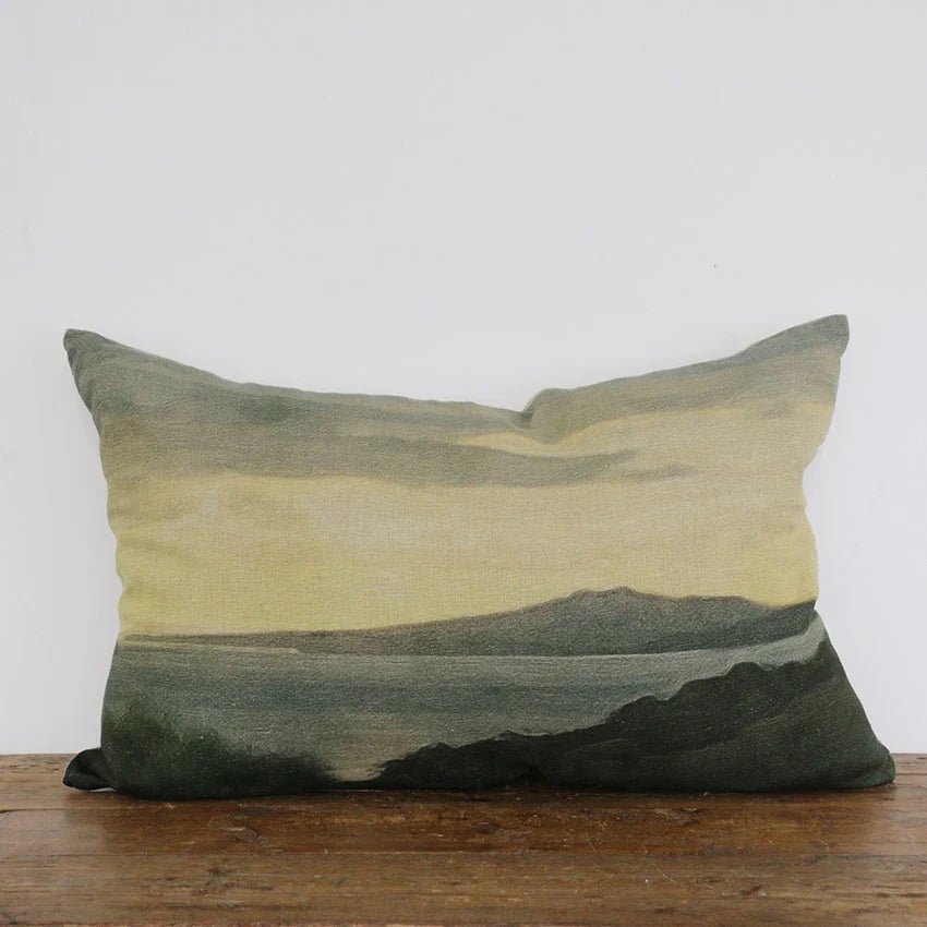 Island at Dusk Linen Lumbar Cushion Cover 40x60cm - Pure Apotheca