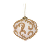 IVORY BEADED SWIRL ONION BAUBLE - Pure Apotheca