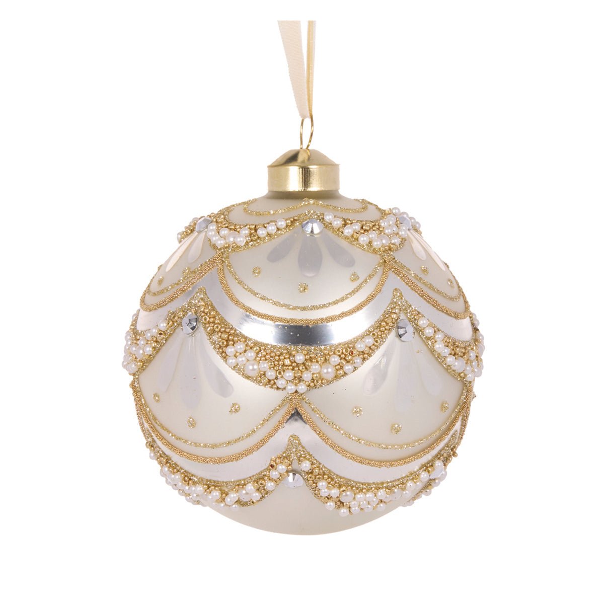 IVORY DECO SCALLOPED BAUBLE - Pure Apotheca